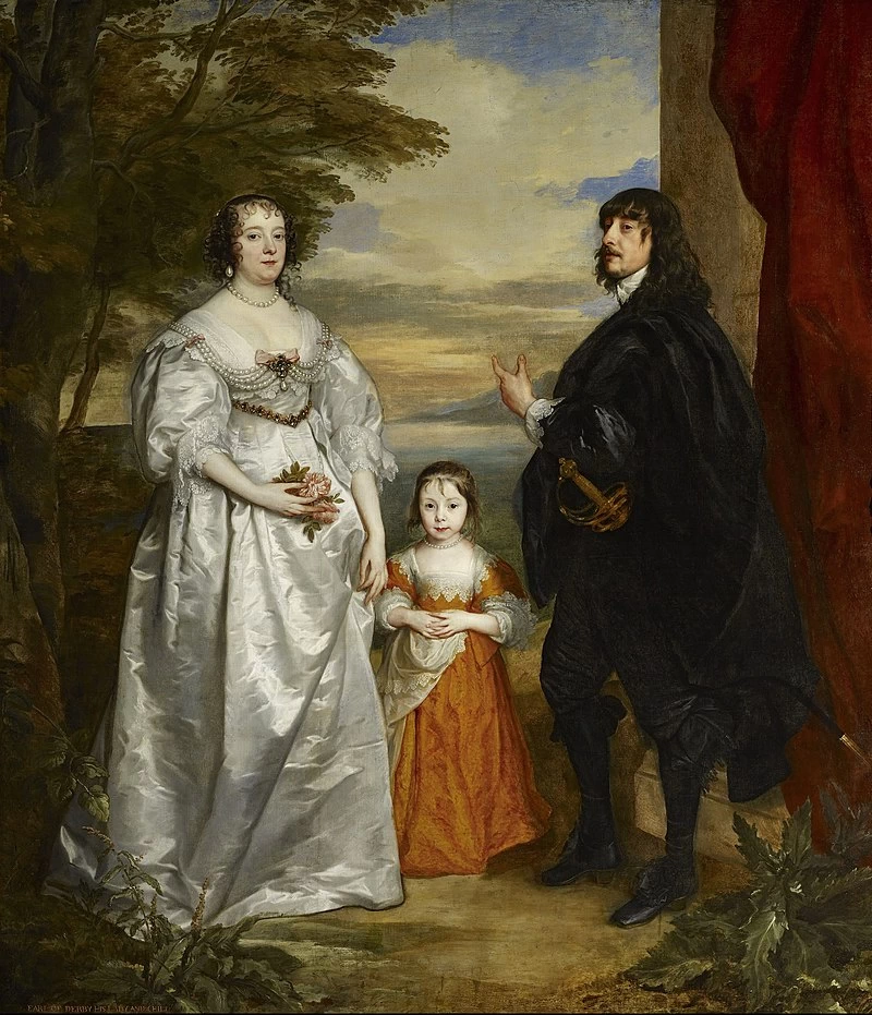 Ritratto di James, settimo conte di Derby, la sua signora e il bambino - The Frick Collection, New York